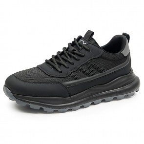 Elevator Black Sneakers for Men - Comfort 2.8