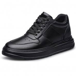 Elevator All Black Sneakers for Men - Add Height 2.4" 