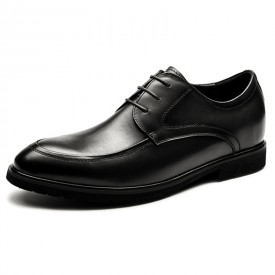 2023 British Elevator Tuxedo Shoes Black Lightweight Business Formal Derbies Add Height 2.8inch / 7cm