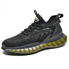 2023 Black Elevator Flying Running Shoes Popcorn Shock Absorbing Lift Sneakers Add 2.6inch / 6.5cm