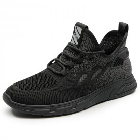 2023 Minimalist Elevator Sneakers Non Slip Flyknit Height Increasing Workout Shoes Gain 2.4inch / 6cm