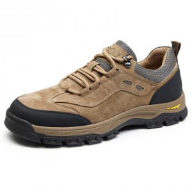 Premium Height Increasing Hiking Shoes Khaki Outdoor Work Shoes Gain Taller 2.6inch / 6.5cm