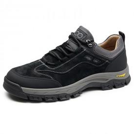 Premium Height Increasing Hiking Shoes Black Outdoor Work Shoes Add Taller 2.6inch / 6.5cm