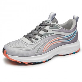 Stunning Elevator Sneakers Gray Height Increasing Mesh Running Shoes Gain Taller 2.6inch / 6.5cm