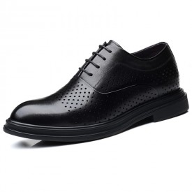 2022 Summer Elevator Perforated Oxfords Height Increasing Men Formal Sandals Add 2.8inch / 7cm