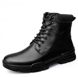 UK Height Increasing Chukka Boots Lace Up Big Size Elevator Boots Add Taller 2.4inch / 6cm