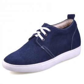 Dark Blue height increase shoes for men height growth 6cm / 2.36inches