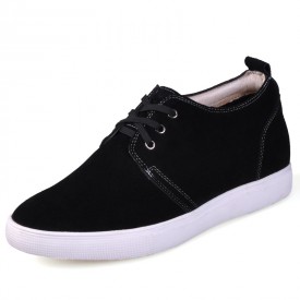 Korean Black tall casual shoes add your height 6cm / 2.36inches invisibly