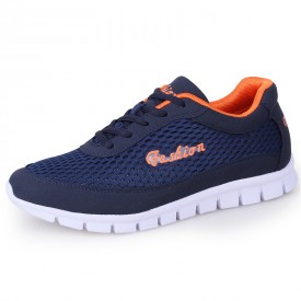 Campus Hidden Taller Fashion Sneakers Blue Mesh Running Shoes Increase Height 2.4inch / 6cm