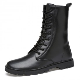 Height Increasing Men's Riding Boot Elevator Motorcycle Boots Add Your Taller 2.6inch / 6.5cm