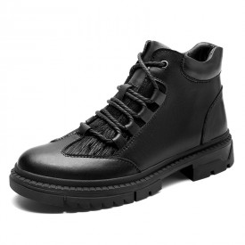 Elevator Casual Lace Up Boot Height Increasing Men's Chukka Boots Add Taller 2.4inch / 6cm