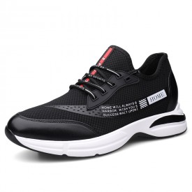 Concise Height Increasing Sneakers Slip On Mesh Running Shoes That Give You Taller 3inch / 7.5cm