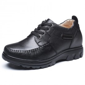 England Style Men Elevator Casual Shoes Increasing Height 8cm / 3.15inches Tall Leisure Shoes