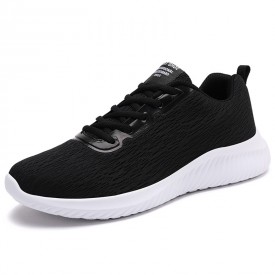 2022 Ultra Light Elevator Running Shoes Black Hidden Lift Fitness Sneakers Gain Taller 2.4inch / 6cm