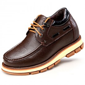 Clearance British men's casual height shoes get taller 9 cm / 3.54 inch spacious toe hidden heel shoes