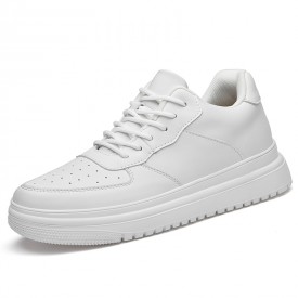 2022 Fashion Elevator Campus Skate Shoes White Breathable Casual Sneakers Add 3inch / 7.5cm