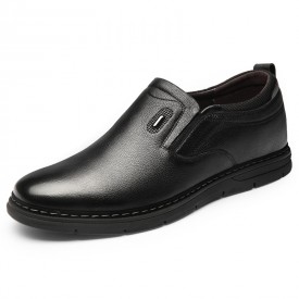 Comfortable Hidden Lift Loafers Soft Slip On Leather Casual Shoes That Give Taller  2.4inch / 6cm