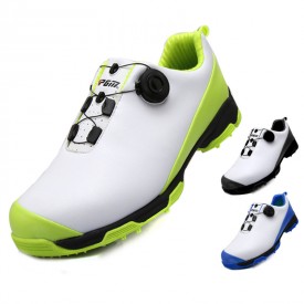 Revolving Laces Golf Shoes Hard Toe Height Increasing Waterproof Sneakers Add Taller 2.2inch / 5.5cm