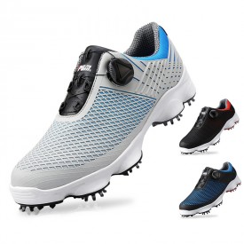 Hidden Heel Taller Men Golf Shoes Spike Revolving Laces Sneakers Add Height 2.2inch / 5.5cm